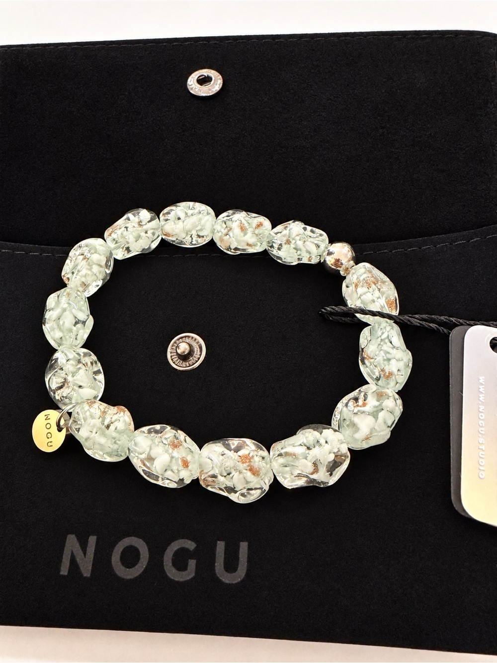 NWT NOGU Firefly Glass Bracelet